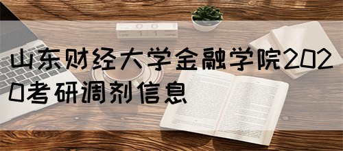 山东财经大学金融学院2020考研调剂信息