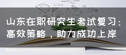 山东在职研究生考试复习：高效策略，助力成功上岸