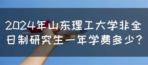 2024年山东理工大学非全日制研究生一年学费多少？